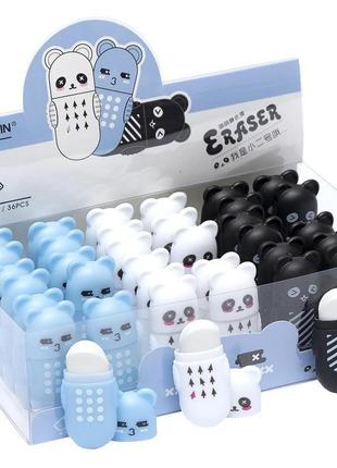 Ластик в чехле цветной панда арт. (1шт) 2758b