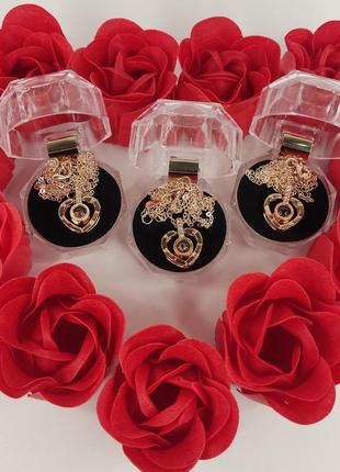 Кулон з проєкцією i love you 100 мовами світу я тебе люблю в прозорому футлярі