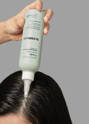 Освежающая маска-пилинг для очищения кожи головы dr. forhair phyto fresh scalp scaler 200мл4 фото