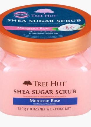 Скраб для тіла tree hut moroccan rose sugar scrub 510g