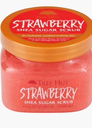 Скраб для тіла tree hut strawberry sugar scrub 510g1 фото