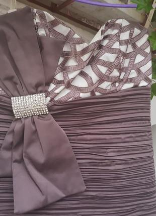 Платье платье нарядное бюстье бюстье бант стразы3 фото