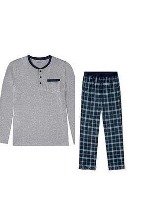 Мужская пижама livergy s m xl мужской домашний костюм германия