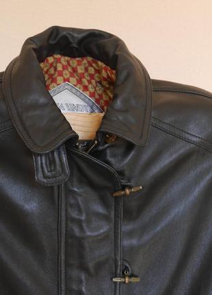 Куртка-батал кожаная на размер 62-64 casa venea5 фото