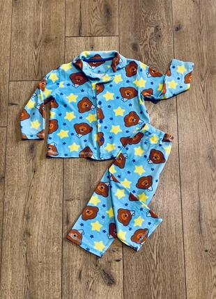 Замечательная трикотажная хлопковая пижама из двух предметов hey duggee george (англия)