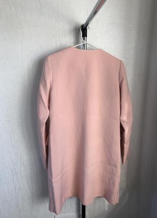 Супер цена !!! классическое розовое пальто жакет пиджак  куртка h&m с длинным рукавом6 фото