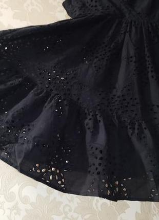 ❤️ прошва платье сарафан хлопок натуральный хлопковый свободный широкий рюша оборка волан7 фото