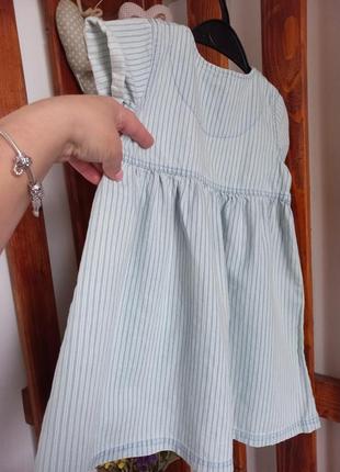 Джинсовое платье на 2-3р4 фото