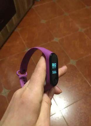 Ремешок mi band 3 mi band 4 mijobs фиолетовый1 фото