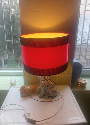 Продам фарфоовую лампу, французский бульдог4 фото