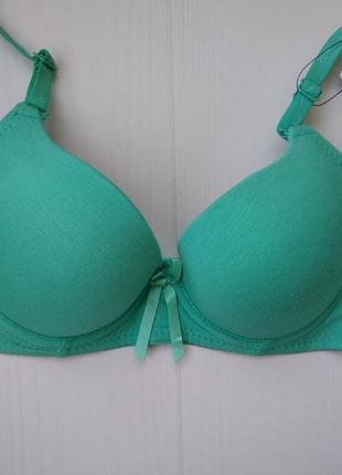 Бюстгальтер fnniss гладенький бірюзовий 80а 374