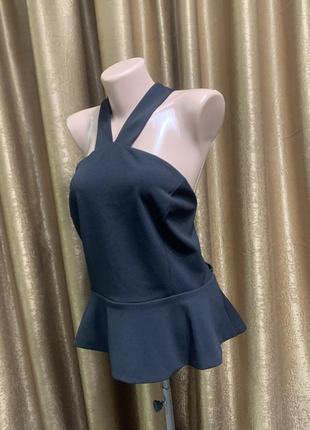 Вечірня стильна блузка з баскою new look розмір 2xl6 фото