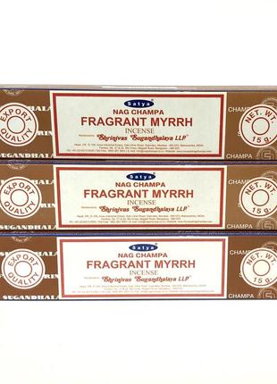 Пыльцовое благовоние fragrant myrrh аромат мирры 45 гр 3 по 15 гр  33802-3