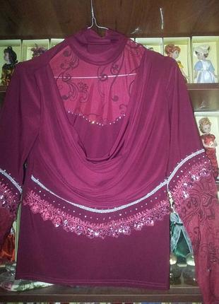 Распродажа!красивая нарчдная блузка модный цвет