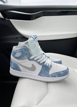 Женские кроссовки джордан jordan high new blue5 фото