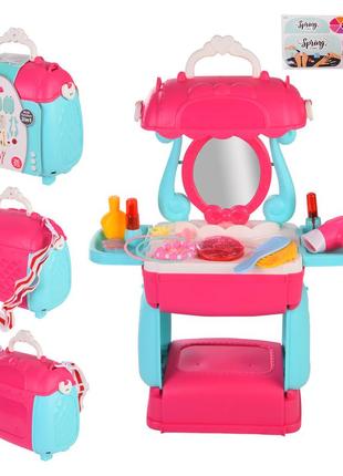 Трюмо 8256p (36шт/2) трансформується в сумку, з аксесуарами для дівчинки, р-р – 21*12.5*20 см, р-р іграшки – 34*14*44 см tzp156