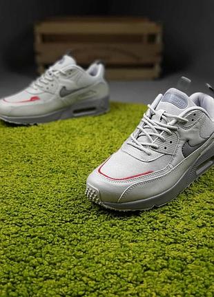 Nikе мужские весенние/летние/осенние серые кроссовки на шнурках.демисезонные мужские комбинированые кроссы