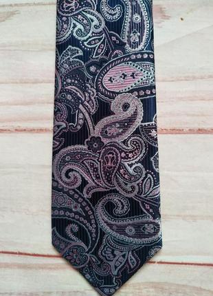 Краватка з принтом пейслі*турецький огірок3 фото