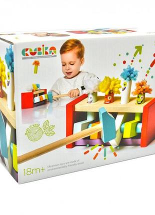 Клоуны стучалка деревянная cubika 13746