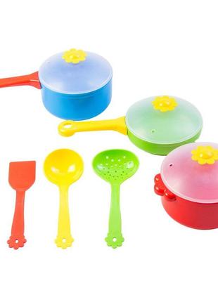 Набір іграшкового посуду столовий "ромашка" 10 елементів