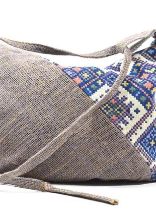 Текстильная женская сумка "леля" ручная работа.2 фото
