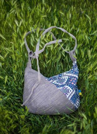Текстильная женская сумка "леля" ручная работа.6 фото