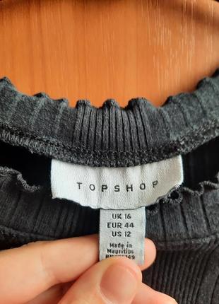 Черный топ майка укороченная футболка в размере м от topshop2 фото