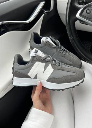 Женские кроссовки new balance 327 dark silver