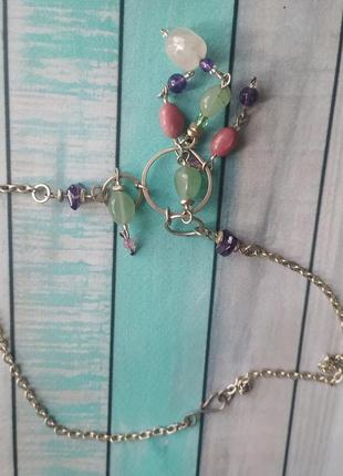 Колье с натуральными камнями