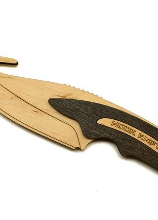 Нож - крюк black hook knife деревянный с крюком из игры counter-strike cs go кс го нож из дерева3 фото