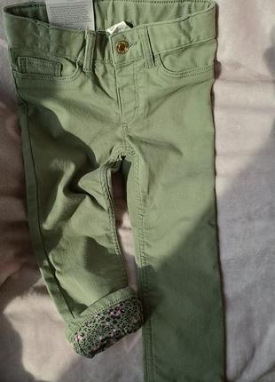 Крутые брюки хаки с подкладкой4 фото