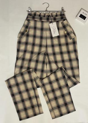Брюки в клетку