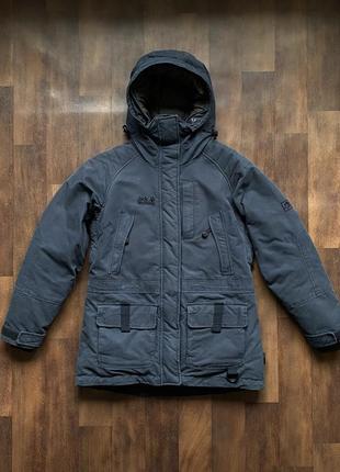 Пуховик jack wolfskin down 700 micro guard function 65 оригинал синий размер xs s1 фото