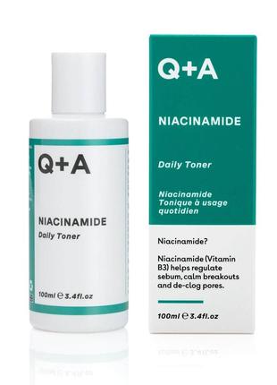 Увлажняющий тонер для лица q+a niacinamide daily toner 100 мл