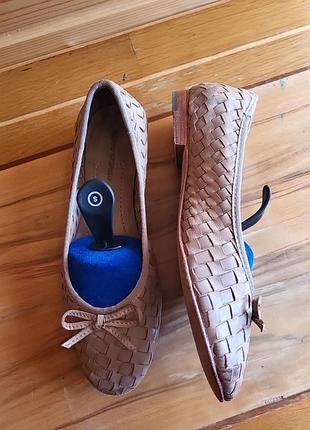 Кожанные туфли балетки marc o'polo