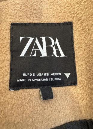 Бежеве пальто zara / пальто весняне зара2 фото