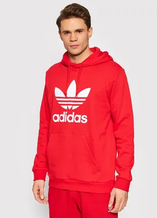 Худі adidas originals trefoil hoody - red