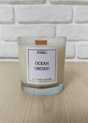 Ароматическая соевая свеча ocean orchid - 180g1 фото