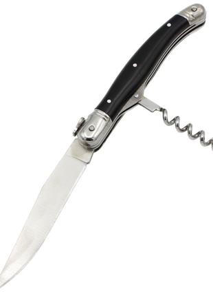 Туристический складной нож со штопором (1390)1 фото