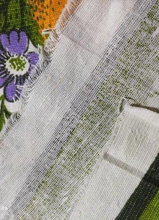 Тканина льон вінтажна для серветок в українському стилі5 фото