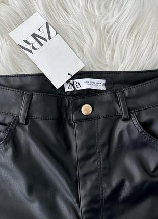 Брюки zara искусственная кожа 38eur6 фото