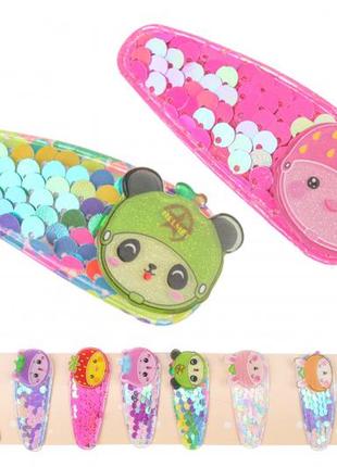 Заколка детская тик-так 5см 1-190007