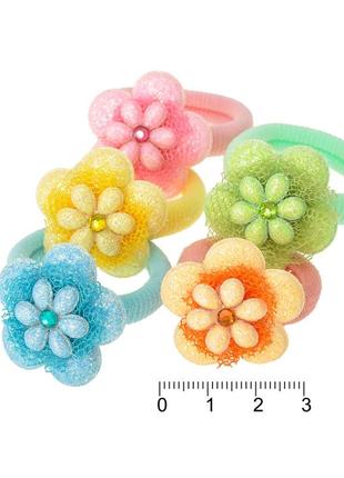 Гумка для волосся мікрофібра з бантиком 7337