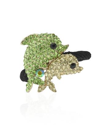 Резинка для волос тонкая с украшением 847705