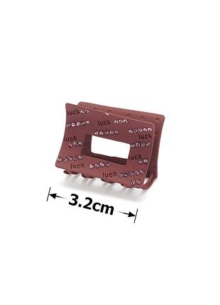 Заколка краб для волос металл матовый 1578001