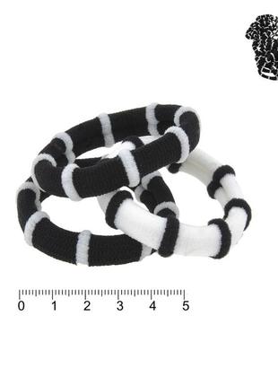 Резинка для волос микрофибра в полоску 11960
