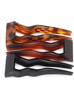 Шпильки для волос пластиковые матовые 9 см (упаковка 12 шт)