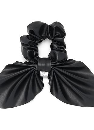 Резинка для волос твилли с платком из эко кожи 1389007