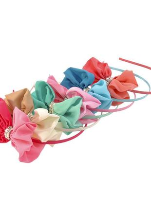 Обруч для волос с бантом 9736