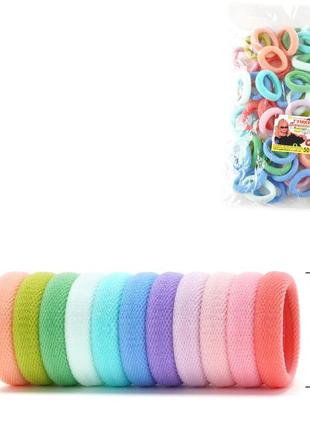 Резинка "калуш" микрофибра ø4cm светло-пастельная 16026